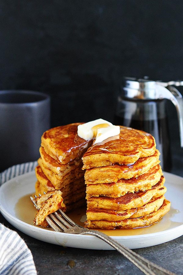Pumpkin pancakes