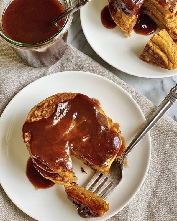 Pumpkin pancakes