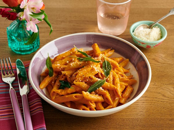 Pumpkin penne alla vodka