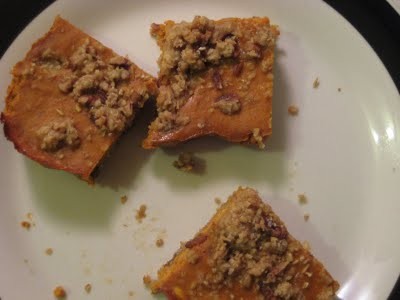 Pumpkin pie bars