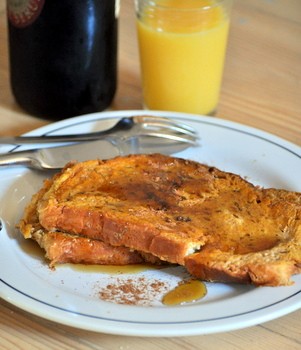 Pumpkin pie French toast