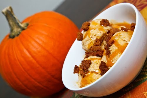 Pumpkin pie ice cream