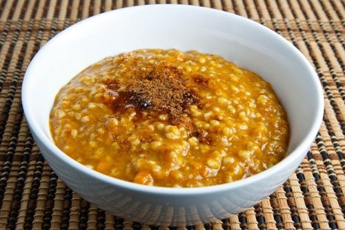 Pumpkin pie oatmeal