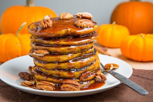 Pumpkin pie pancakes