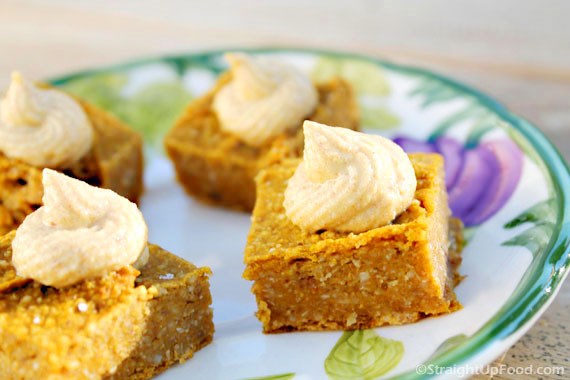 Pumpkin pie squares