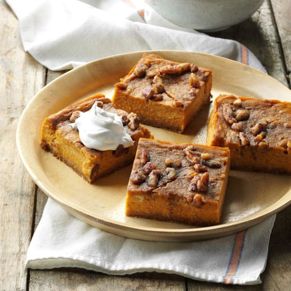 Pumpkin pie squares