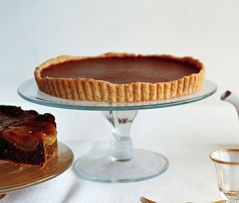 Pumpkin plum tart