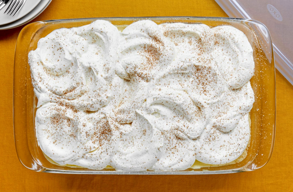 Pumpkin poke cake
