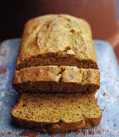 Pumpkin, poppy seed and lemon loaf