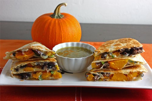 Pumpkin quesadillas
