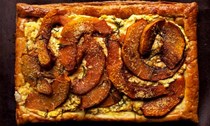 Pumpkin, ricotta and rosemary tart