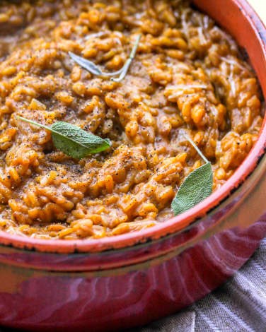 Pumpkin risotto
