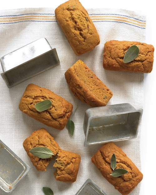 Pumpkin, sage, and browned-butter quick breads