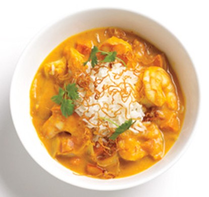 Pumpkin shrimp curry