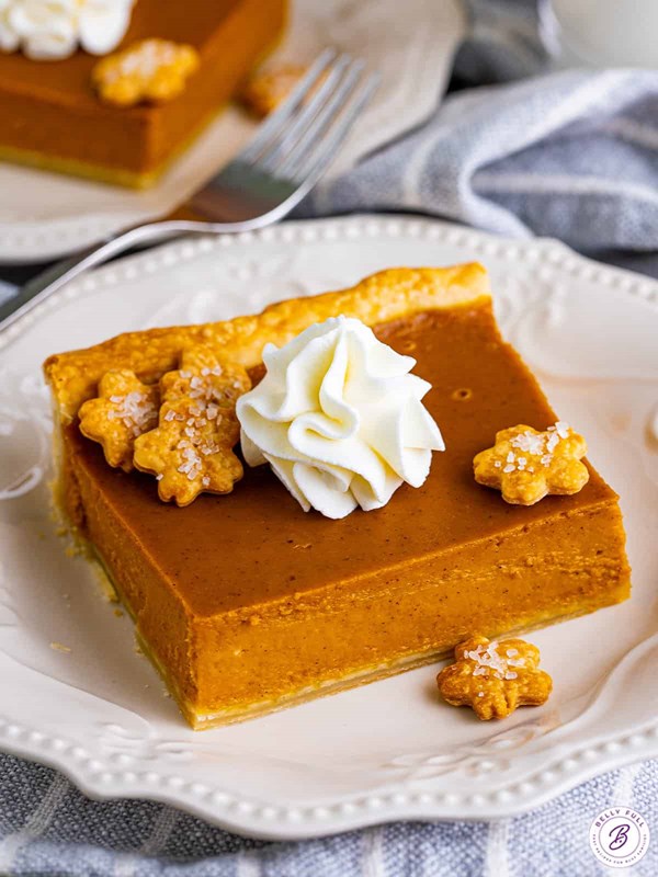 Pumpkin slab pie