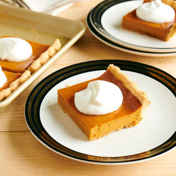 Pumpkin slab pie