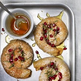 Pumpkin 'snail' pies