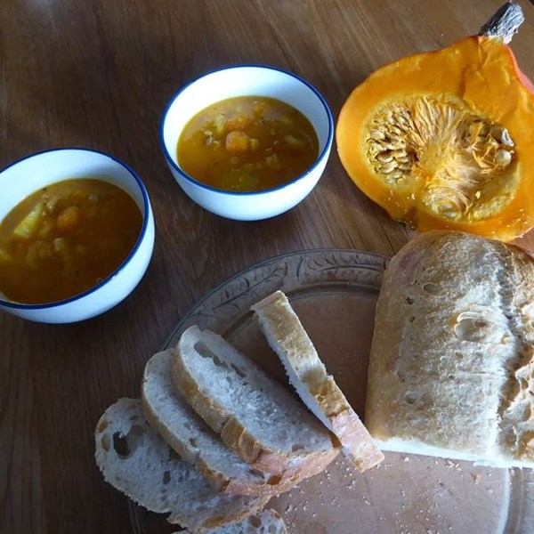 Pumpkin soup (Le potage au potiron)