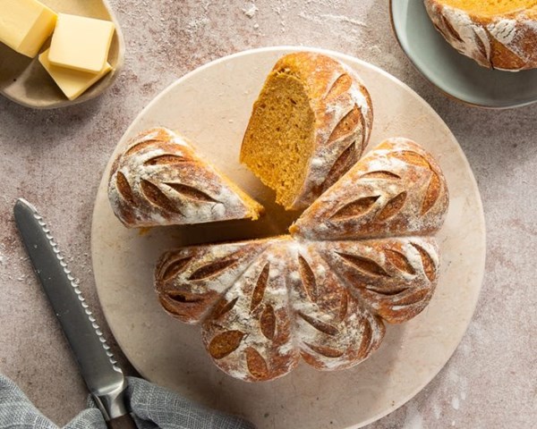 Pumpkin sourdough loaf