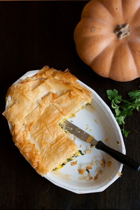 Pumpkin spanakopita