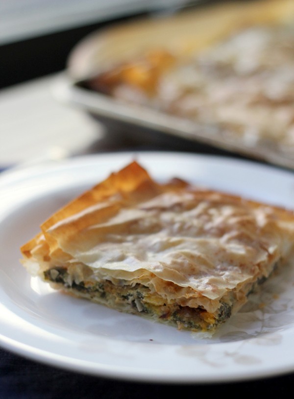 Pumpkin spanakopita