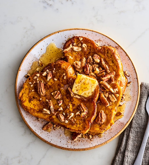 Pumpkin spice French toast