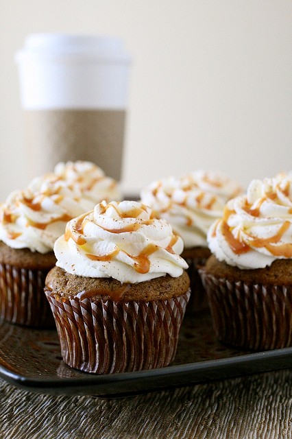 Pumpkin spice latte cupcakes