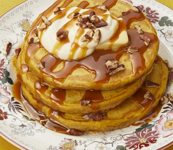 Pumpkin spice latte pancakes