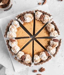 Pumpkin spice latte pie