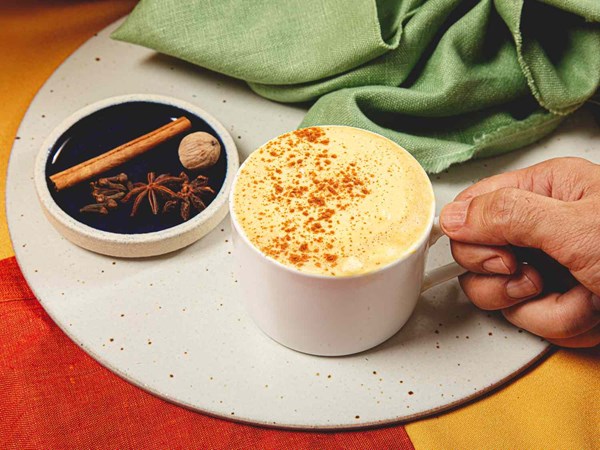 Pumpkin spice latte (with real squash)