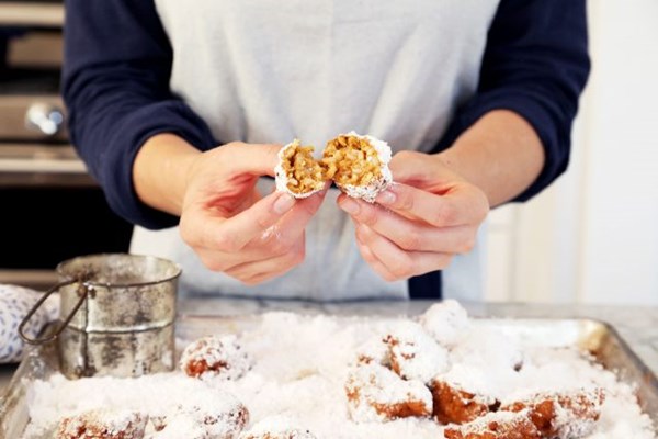 Pumpkin spice New Orleans fried rice calas