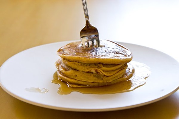 Pumpkin-spice pancakes