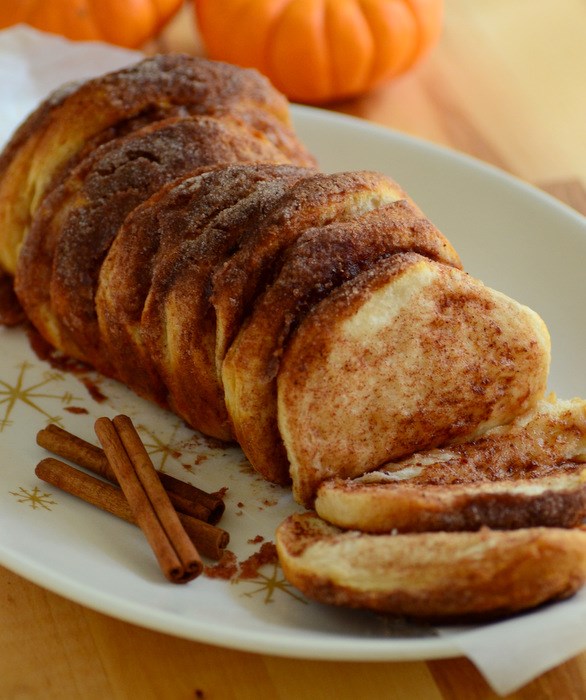 Pumpkin spice pull apart loaf