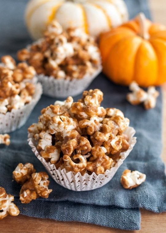 Pumpkin spiced caramel corn