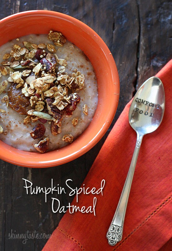 Pumpkin spiced oatmeal
