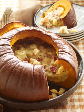 Pumpkin stuffed with everything good