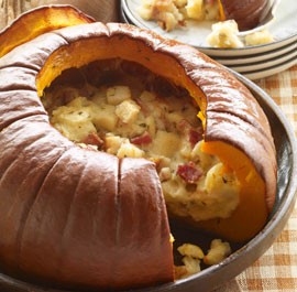 Pumpkin stuffed with everything good