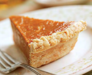 Pumpkin, sweet potato and coconut pie