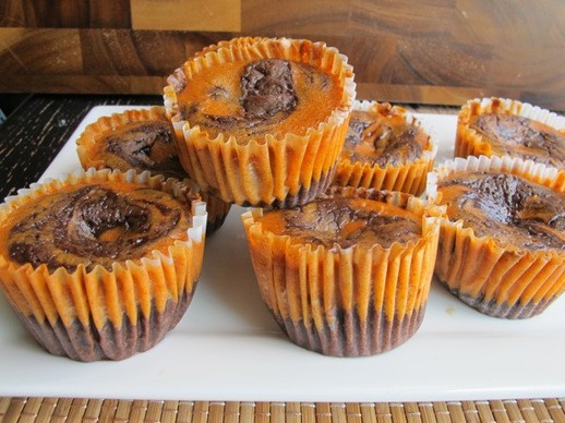 Pumpkin swirl brownies