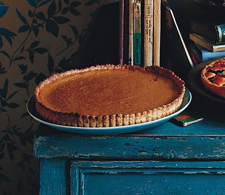 Pumpkin tart with anise-seed crust