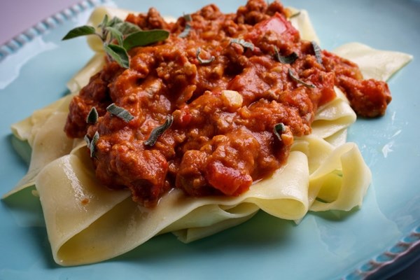 Pumpkin turkey pasta