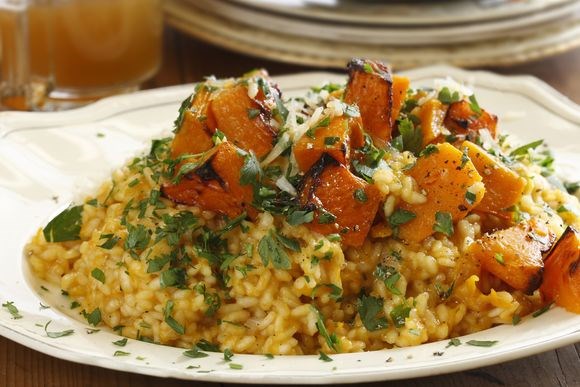 Pumpkin, verjuice and extra virgin olive oil risotto