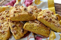 Pumpkin-walnut scones