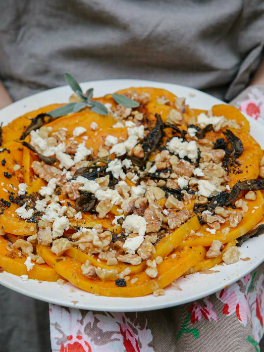 Pumpkin with burnt butter, poppy seeds and crispy sage