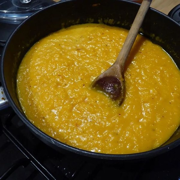 Pumpkin with saffron (Le potiron au safran)