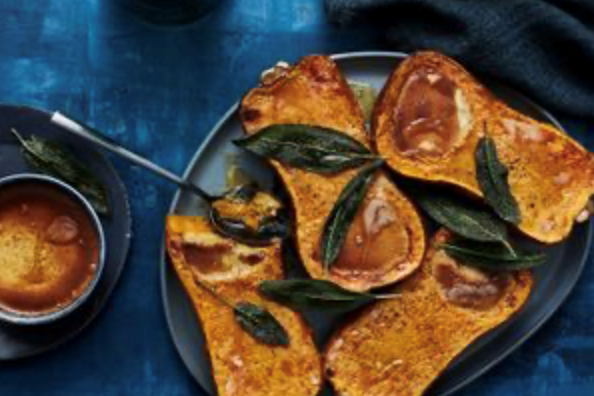 Pumpkin with Shropshire blue custard