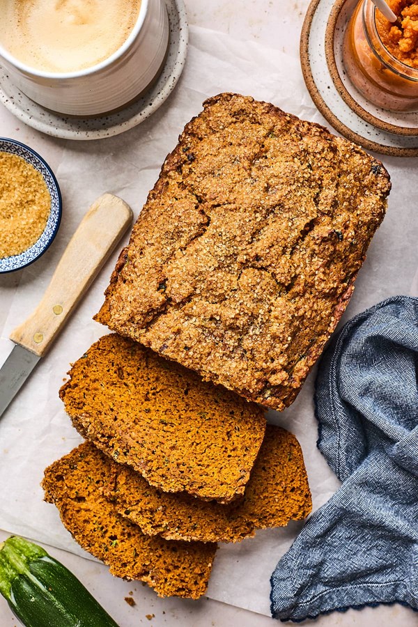 Pumpkin zucchini bread