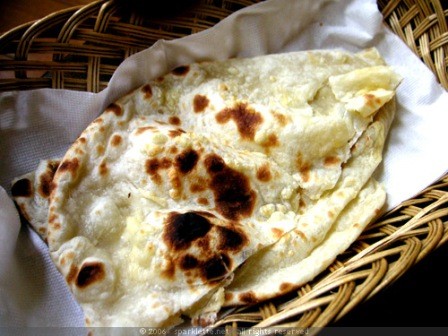 Punjabi baked flatbread (Naan)
