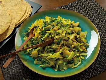 Punjabi-style cabbage (Band gobi)