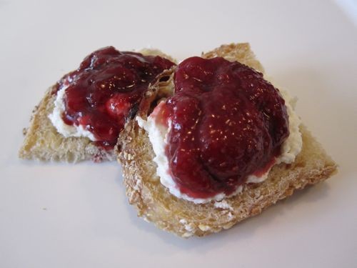 Pure strawberry preserves